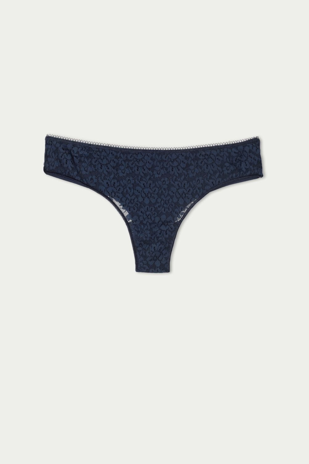 Tezenis Recycled Koronkowe Laser-Cut Microfiber Brazilian Panties Niebieskie Niebieskie | 0961-OKRHV