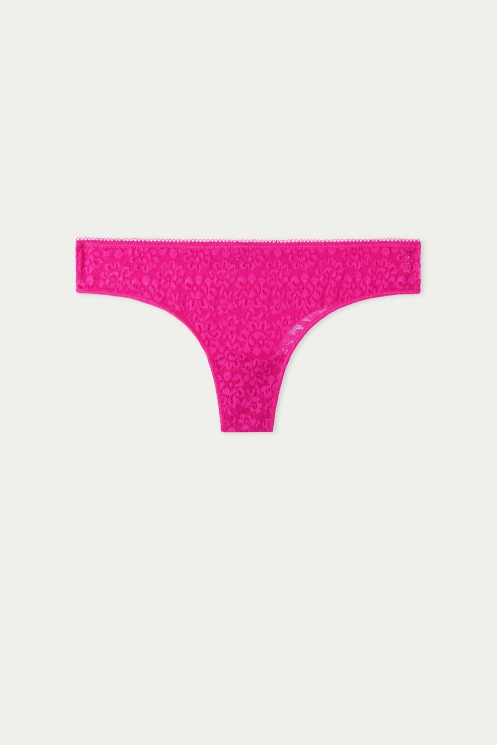 Tezenis Recycled Koronkowe Laser-Cut Microfiber Brazilian Panties Różowe Fuksja | 1647-FXNIT