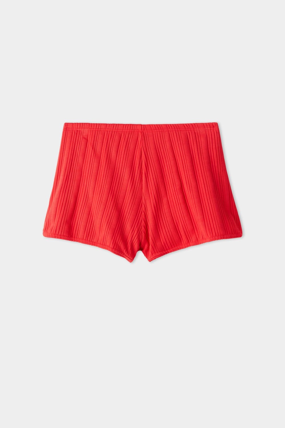 Tezenis Recycled Red Żebrowany High Stanem Full Coverage Bikini Bottom Czerwone Czerwone | 2954-DBHVU