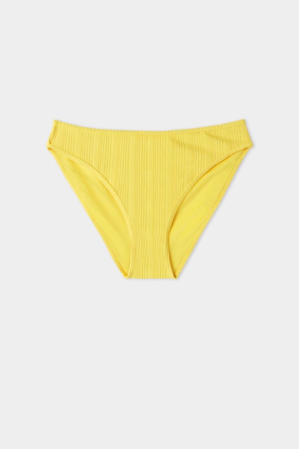 Tezenis Recycled Żebrowany Klasyczne Bikini Bottoms Żółte Cytrynowy Żółte | 7205-IKCVM