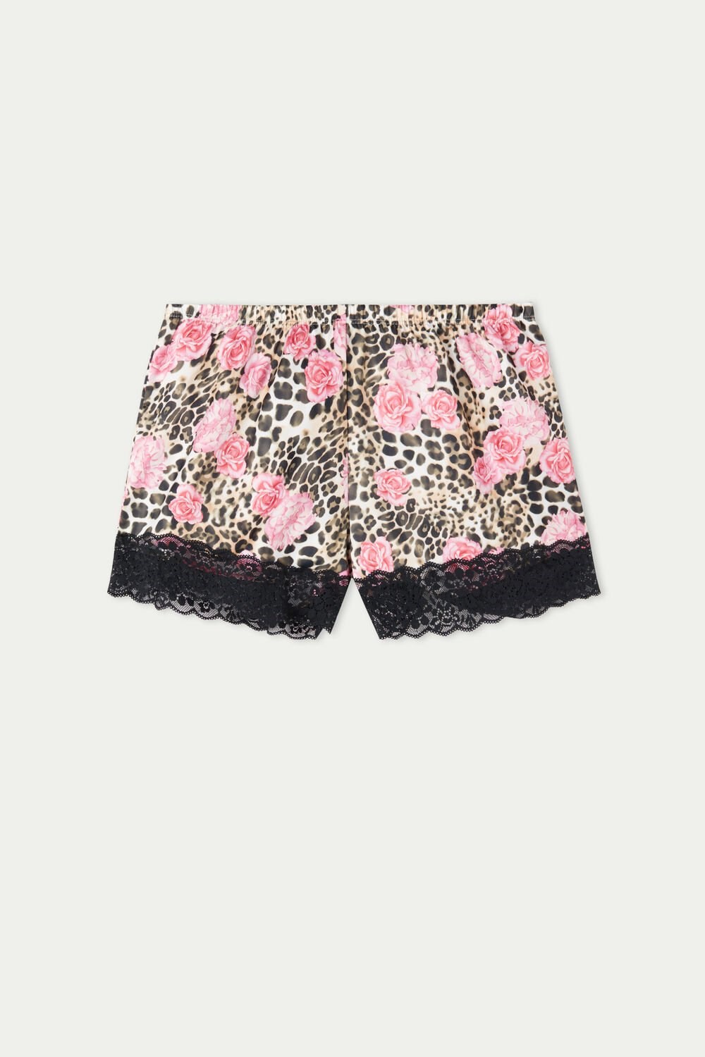 Tezenis Satin and Koronkowe Shorts Różowe | 6190-WBVJM