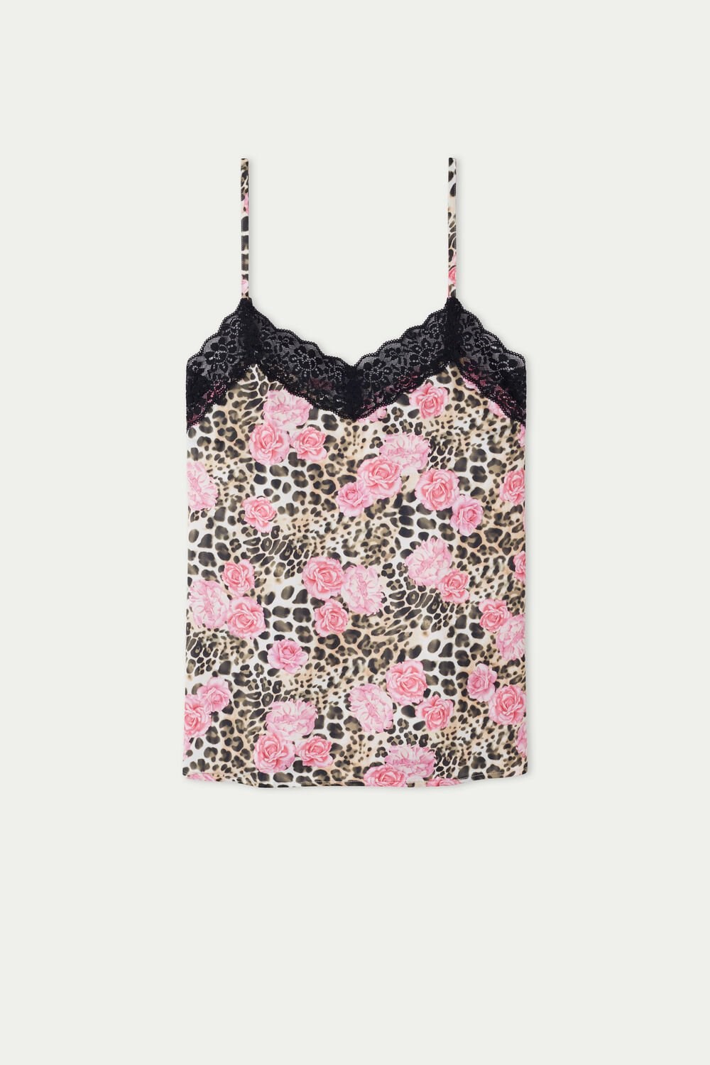 Tezenis Satin and Koronkowe Tank Top Różowe | 7260-QXPAW