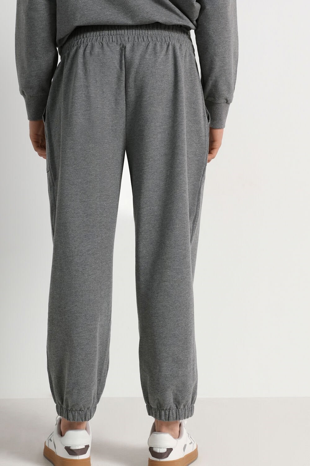 Tezenis Seamed Sweatpants Szare | 6048-OSULC