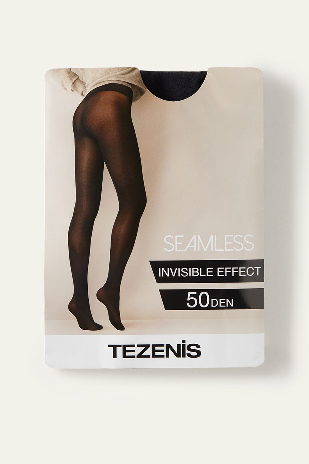 Tezenis Seamless 50 Denier Tights Czarne Czarne | 7652-IGWCX