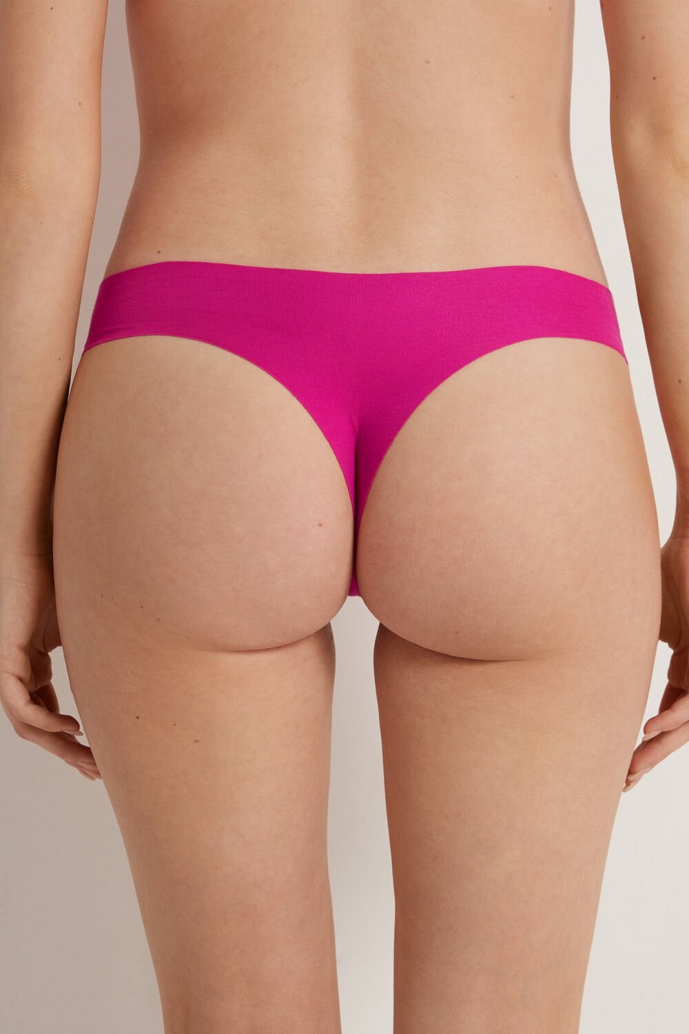 Tezenis Seamless Cheeky Briefs in Bawełniane Różowe Ciemny | 2641-AGEPT