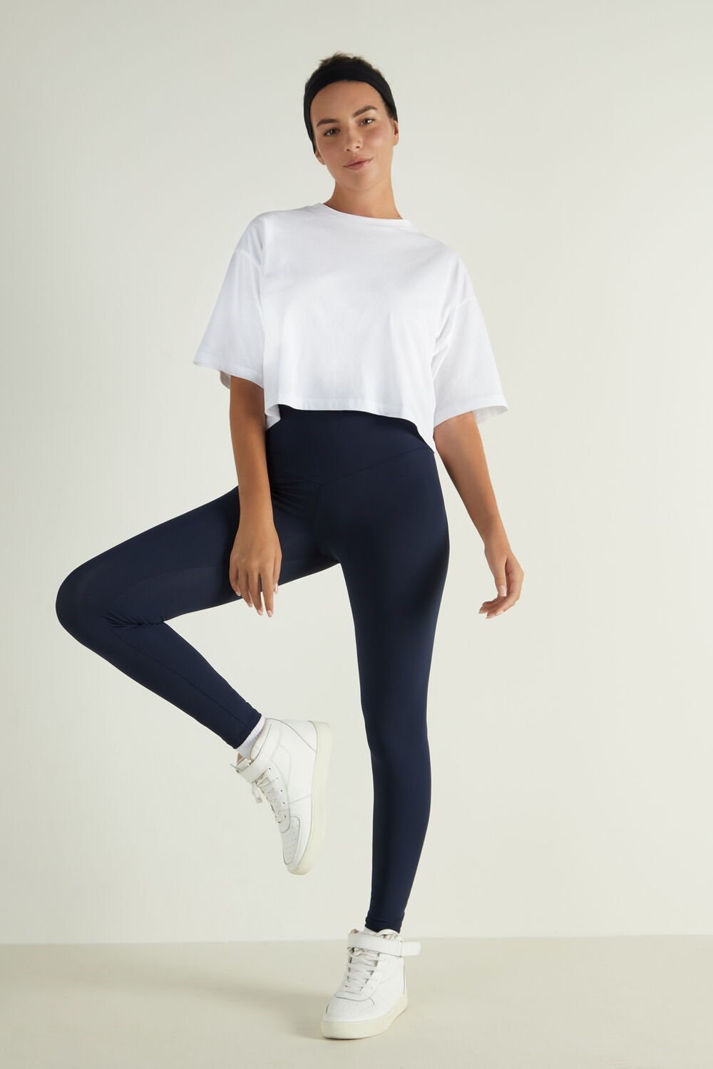 Tezenis Shaping Leggings Niebieskie Niebieskie | 6570-SYTZO