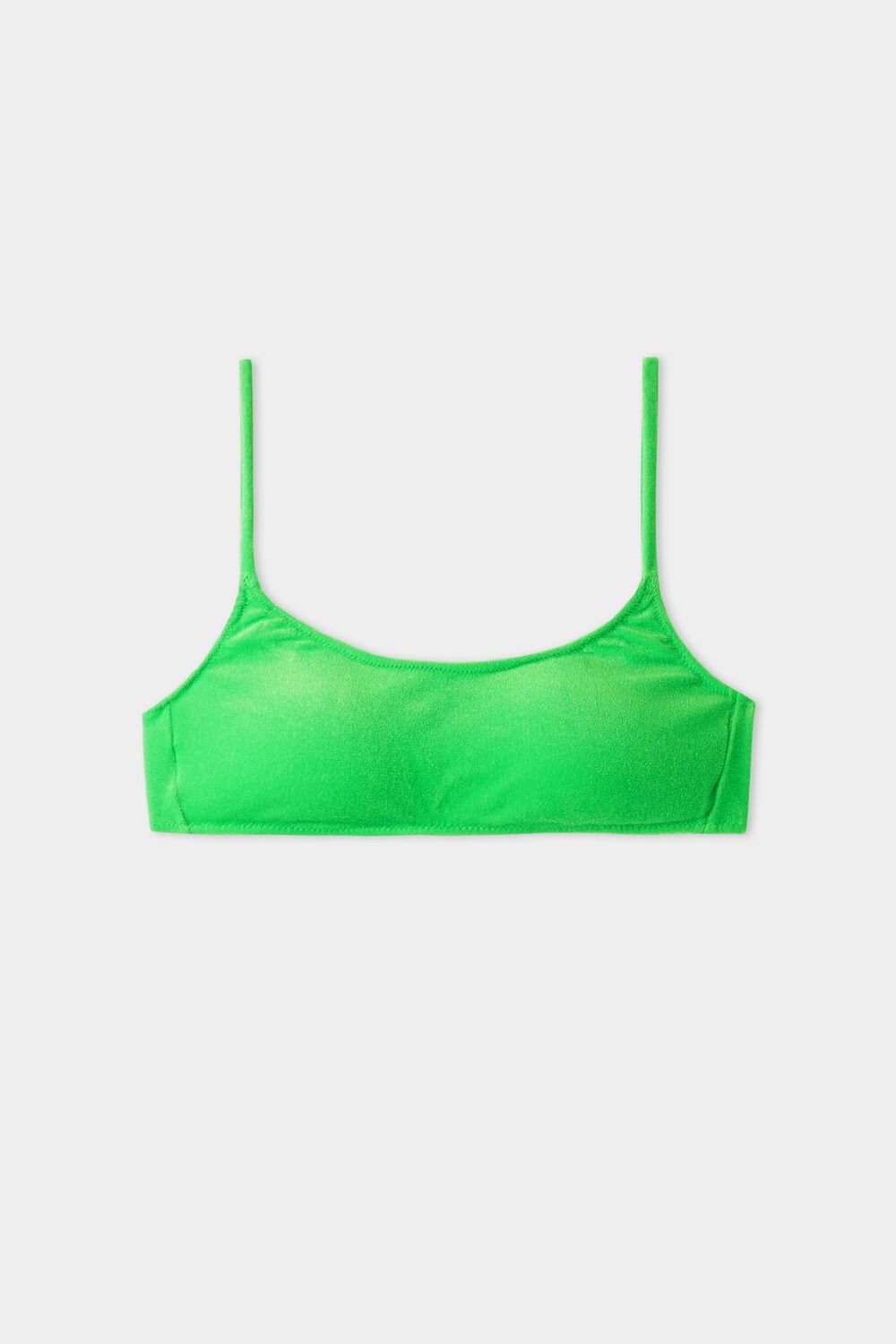 Tezenis Soft Velvet Brassiere Bikini Top Zielone Zielone | 9387-VOBFG