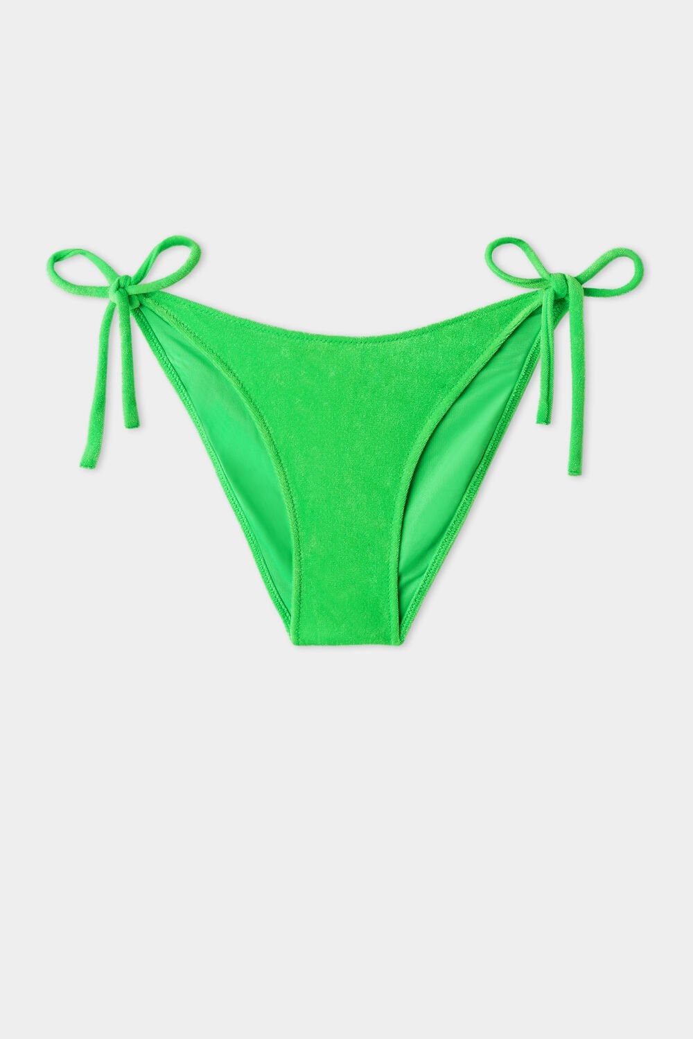 Tezenis Soft Velvet String Bikini Bottoms Zielone Zielone | 2571-GMSHE