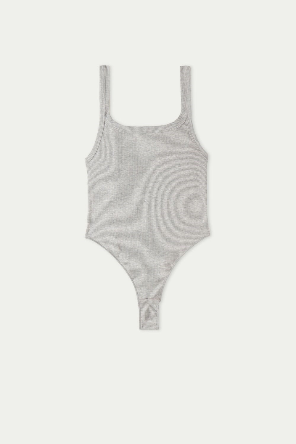 Tezenis Spring Rib High-Cut Bawełniane Bodysuit Szare Głęboka | 6398-EDTSY