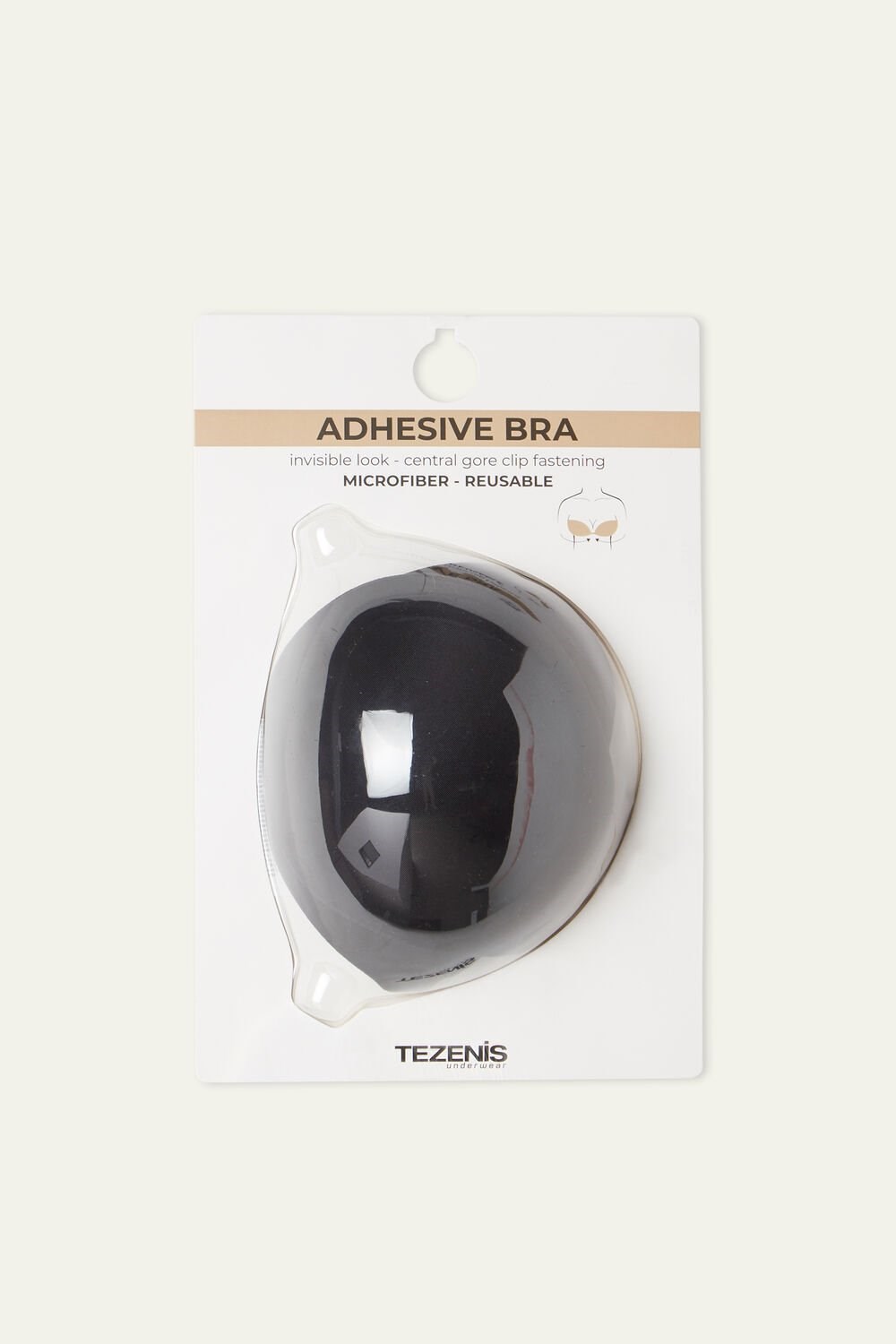 Tezenis Stay-Up Self-Adhesive Cups Czarne Czarne | 7982-IBHKQ