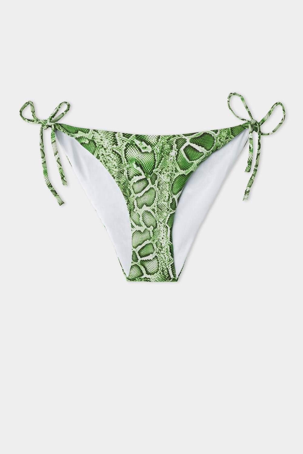 Tezenis Tropical Snake String Bikini Bottoms Zielone Wąż | 6318-EGQHL