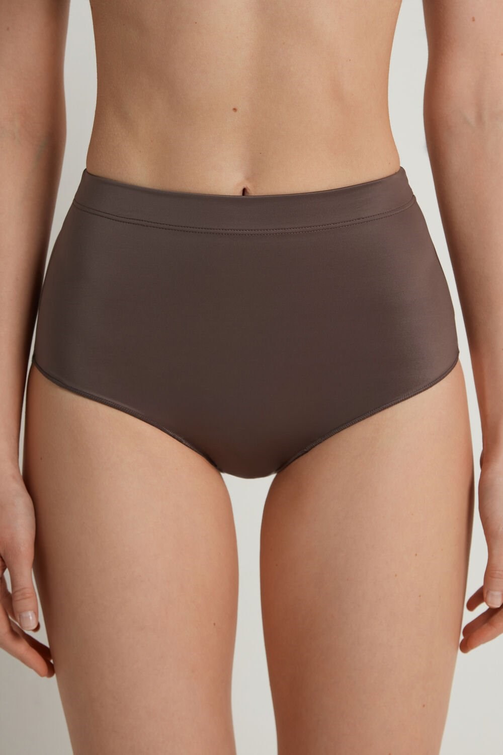 Tezenis Ultralight High-Waisted Shaping Panties Brązowe | 2730-QYFAK