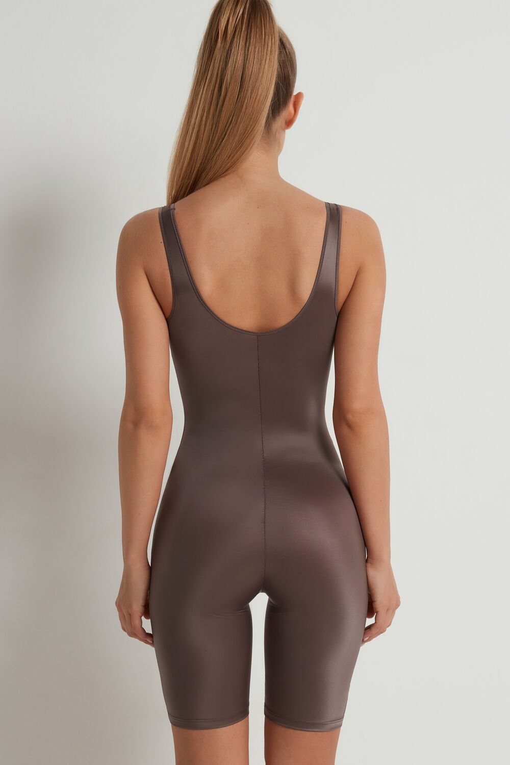 Tezenis Ultralight Shaping Krótkie Jumpsuit Brązowe | 2459-JUYPD