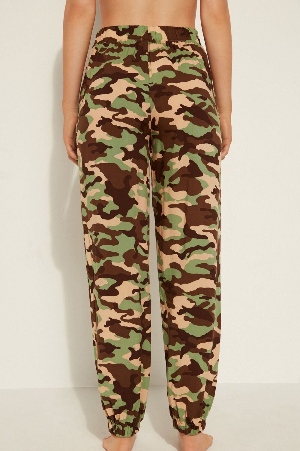 Tezenis Viscose Fabric Joggers Kolorowe Camo | 8962-AXEZM