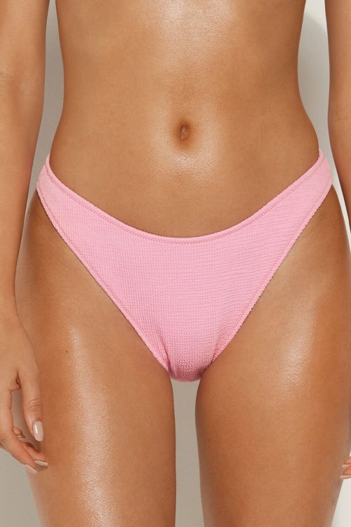 Tezenis 3D Effect High-Cut Bikini Bottoms Różowe Różowe | 0243-TNELY