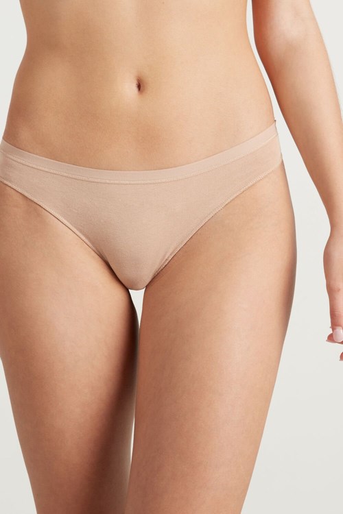 Tezenis Bawełniane Cheeky Briefs Nude Natural Blush 1905 | 1296-SOHKT