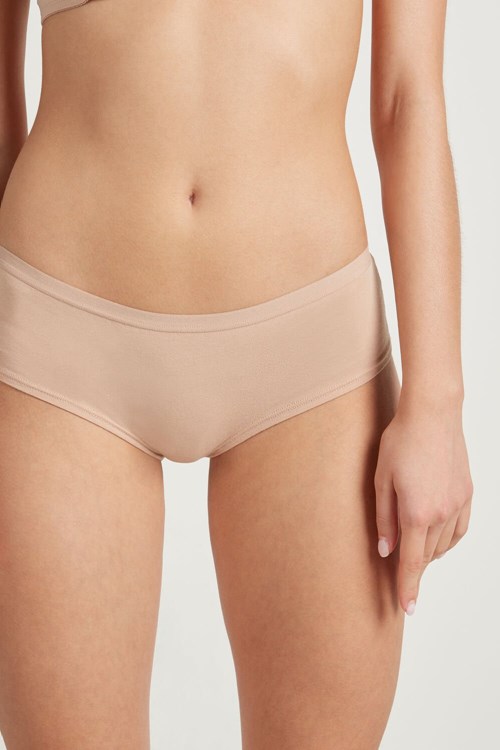 Tezenis Bawełniane French Panties Nude Natural Blush 1905 | 4796-MFGEC