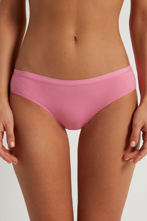 Tezenis Bawełniane Panties Różowe Różowe | 9807-UOSEH