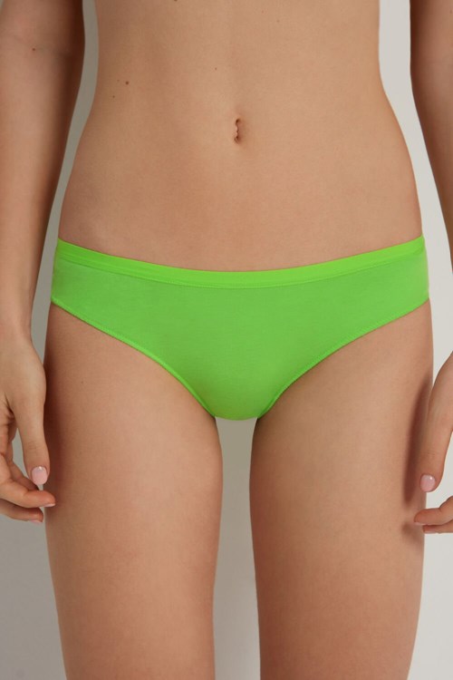 Tezenis Bawełniane Panties Zielone Zielone | 1392-NCLWV