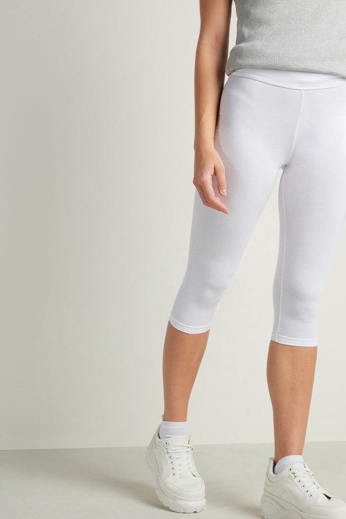 Tezenis Capri Leggings Białe Białe | 0493-XEFDN