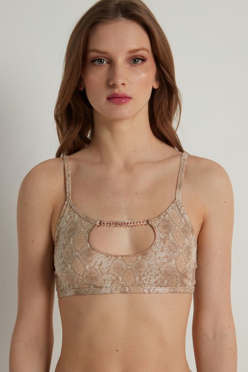 Tezenis Exotic Snake Bra Top Wąż | 3578-OTUCQ