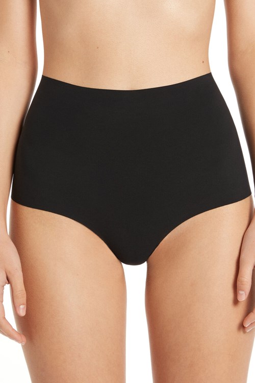 Tezenis High-Waisted Raw-Cut Microfiber Hipsters Czarne Czarne | 0418-DNIVX