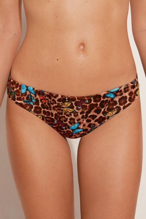 Tezenis Macu Butterfly Klasyczne Bikini Bottoms Animal Animal-print Butterfly Print 573v | 2930-USLWY