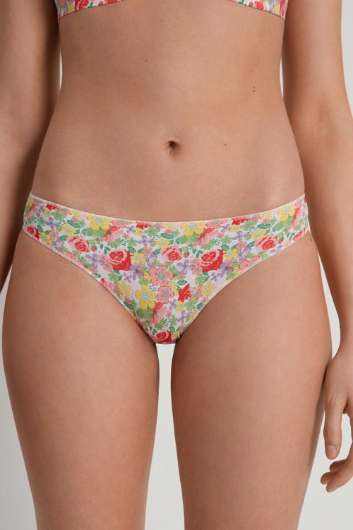 Tezenis Panties in Printed Microfiber Floral Wildflower Print 294v | 4821-EVMRP