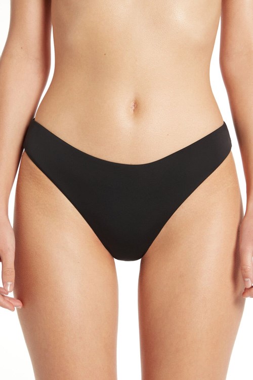 Tezenis Plain Brief Bikini Bottoms Czarne Czarne | 5473-ZICKQ