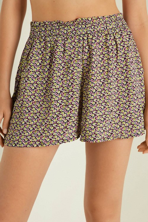 Tezenis Viscose Płócienne Skort Zielone | 7213-MCUQJ